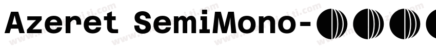 Azeret SemiMono字体转换